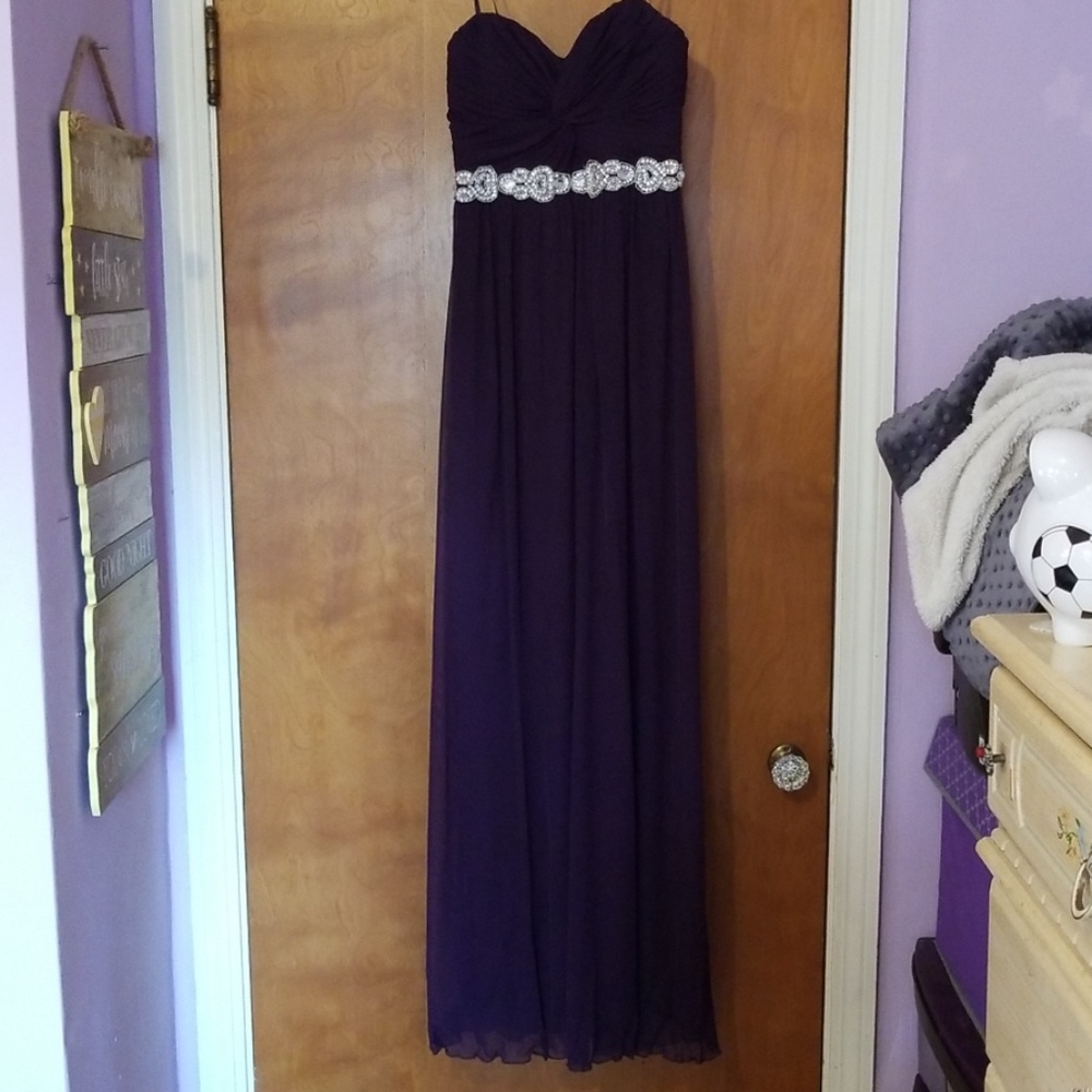 Plum formal gown